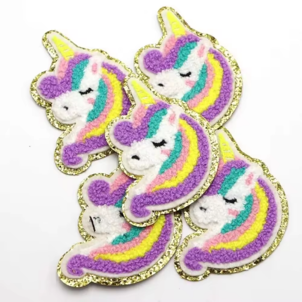 Unicorn Rainbow Chenille Patches 3