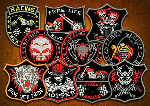 Motorcycle Vest Patches