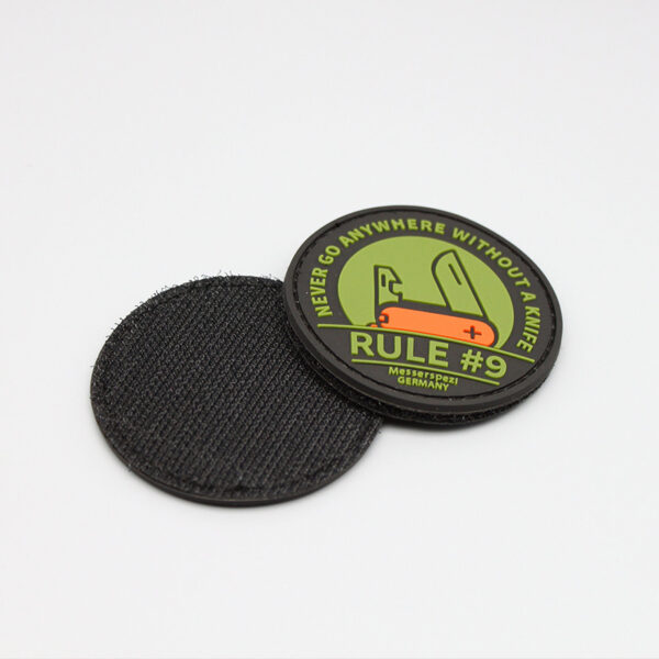 Personalized PVC Patches With Hook And Loop