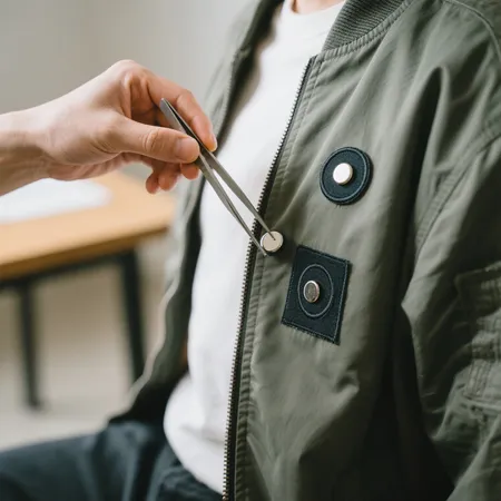 add patches to jackets with magnets