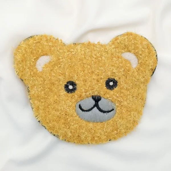 Chenille Embroidery Patches with Cute Bear Design