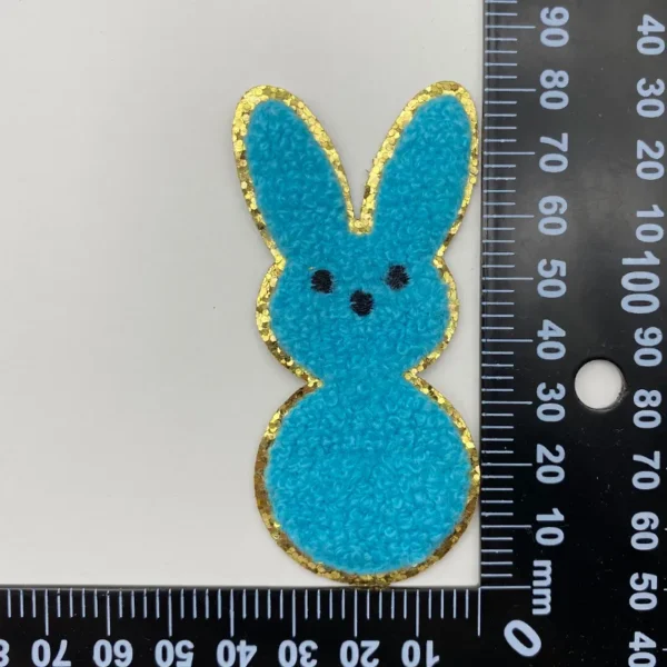Custom Iron On Embroidery Patches with Sequin Edge — изображение 3