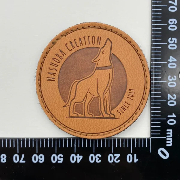 Custom Leather Patch with Velcro – Bild 3