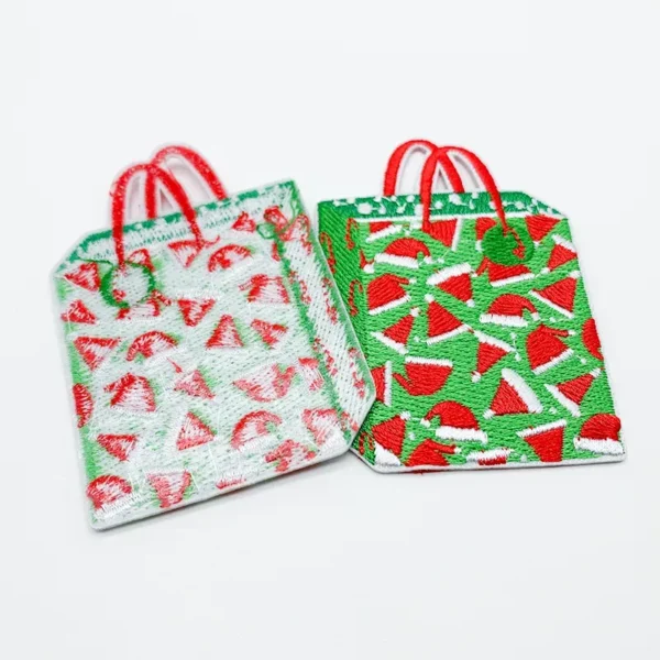 Christmas Embroidered Patches for Sale – Scarf Design - Görsel 2