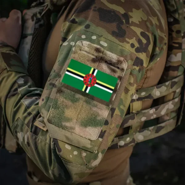 Flag Embroidered Patches – Dominican Republic Design - Imagem 4