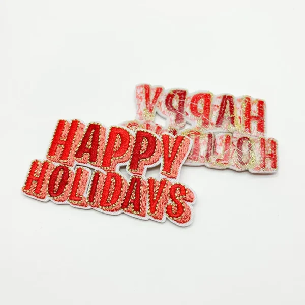 Iron On Embroidered Patches Wholesales  – Alphabet Design – Image 2