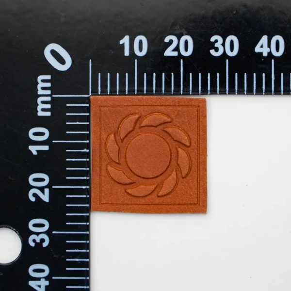 Leather Hat Patches with Embossed Designs - Image 4