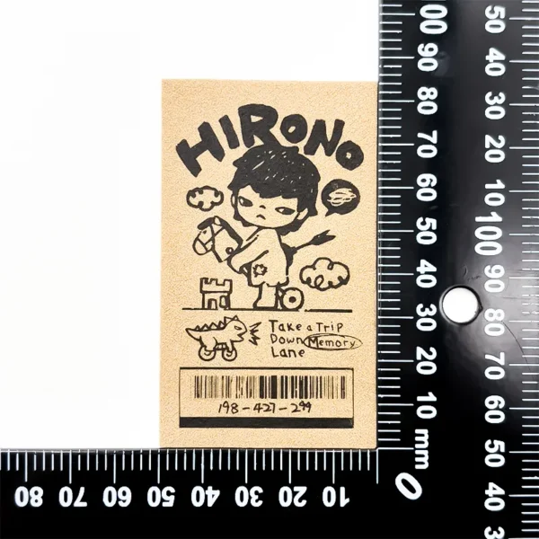 Funny Leather Vest Patches in Yellow with Black Print - Imagen 4