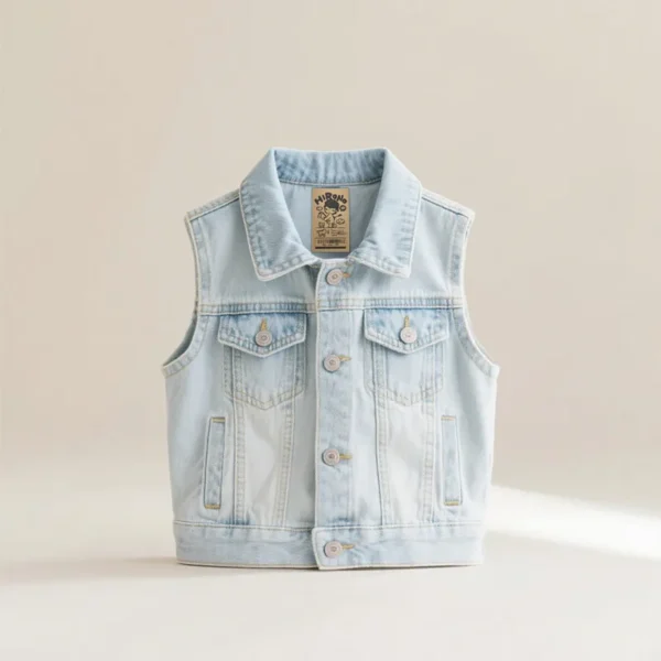 Funny Leather Vest Patches in Yellow with Black Print - Imagen 5