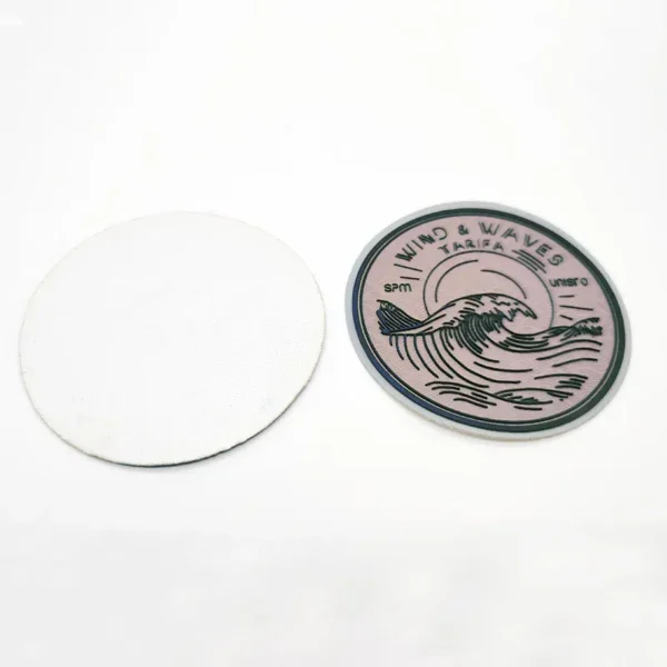 ⁦Custom Patches PVC for Clothing – Waves Design in Yellow and Black⁩ - الصورة ⁦2⁩