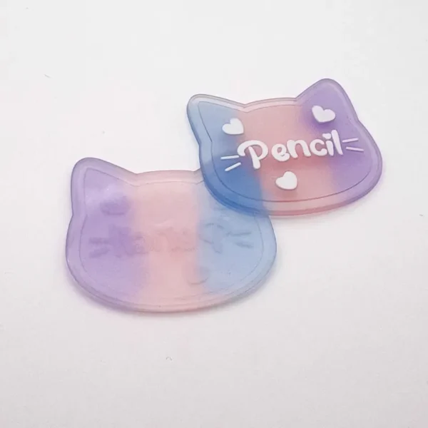 Cute Cat PVC Custom Patch for Bags – Pink Style - 이미지 2