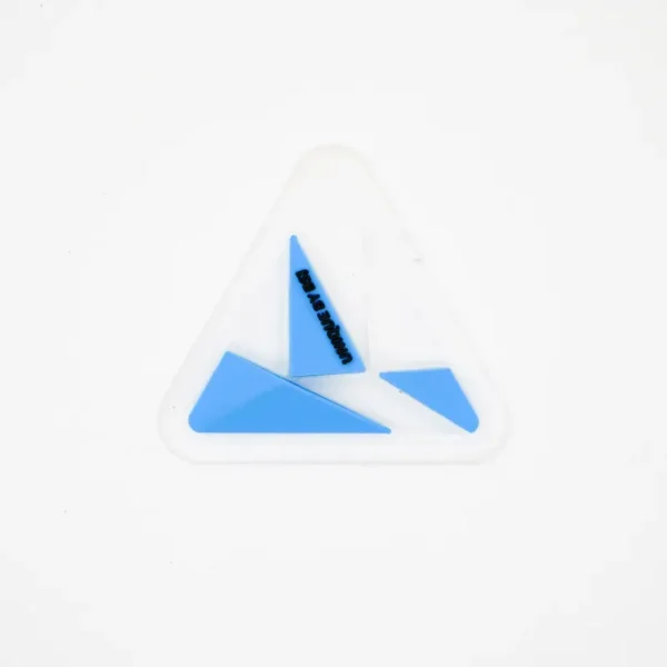 Geometric Blue PVC Custom Patches for T-Shirts