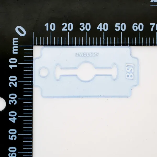 Transparent Blue Razor PVC Patch for Backpacks - 画像 (4)