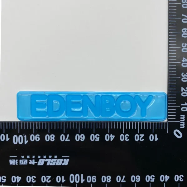 Glossy Blue TPU 3D Printing Patch - Image 3