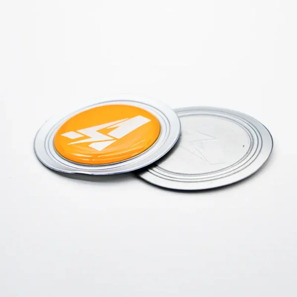 Yellow & Silver TPU Badges for Jackets - Imagen 2