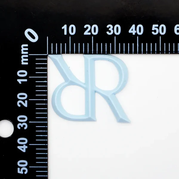 3D Printing With Silicone Rubber – Blue “YR” for Backpack - 이미지 4
