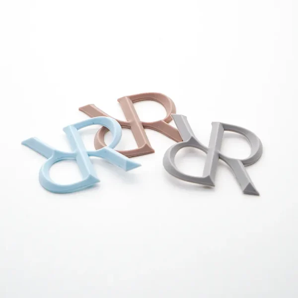 3D Printing With Silicone Rubber – Blue “YR” for Backpack - 이미지 3