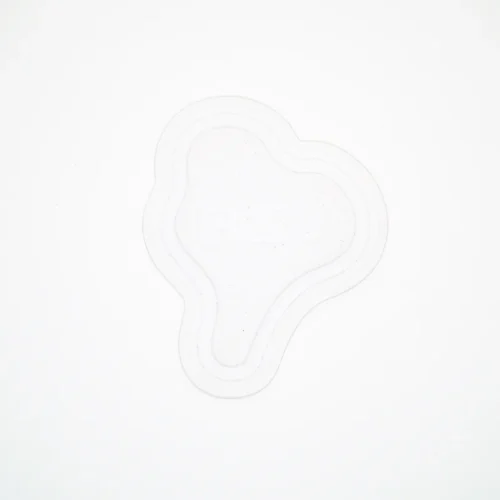 Patch en silicone transparent pour sacs à dos – Logo BSJ, design superposé