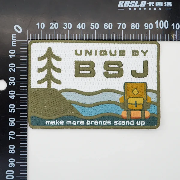 Cool Embroidered Patches with Forest and Ocean Design - Image 4