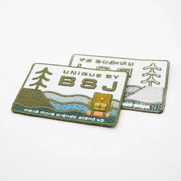 Cool Embroidered Patches with Forest and Ocean Design - Image 2