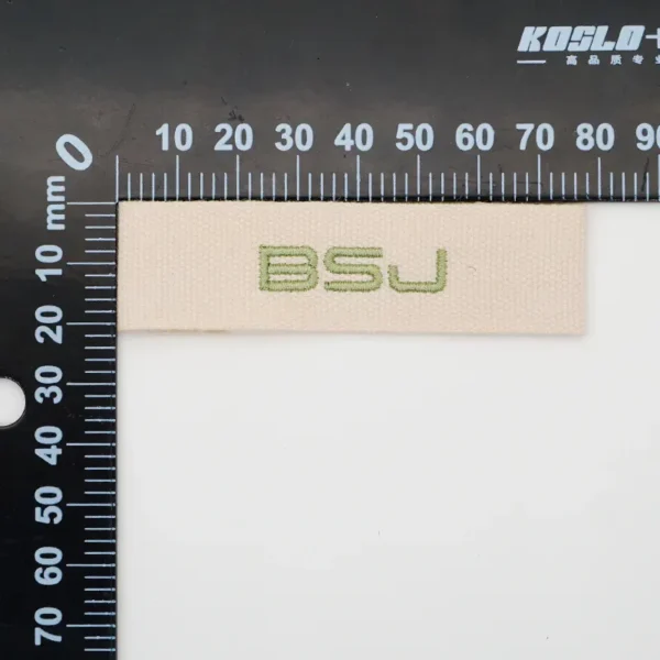 Create Custom Embroidered Patches – Green “BSJ” Embroidery - Image 4