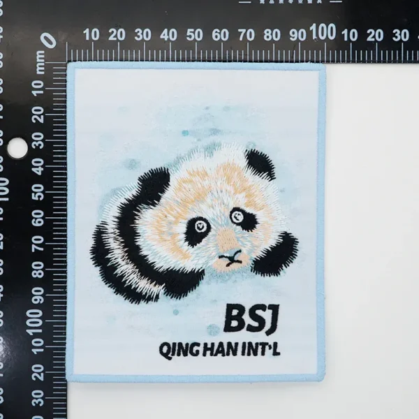 Custom Logo Embroidered Patches – Panda Cute Design - Image 4