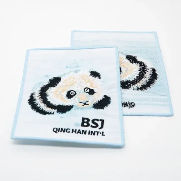 Custom Logo Embroidered Patches – Panda Cute Design - Image 2