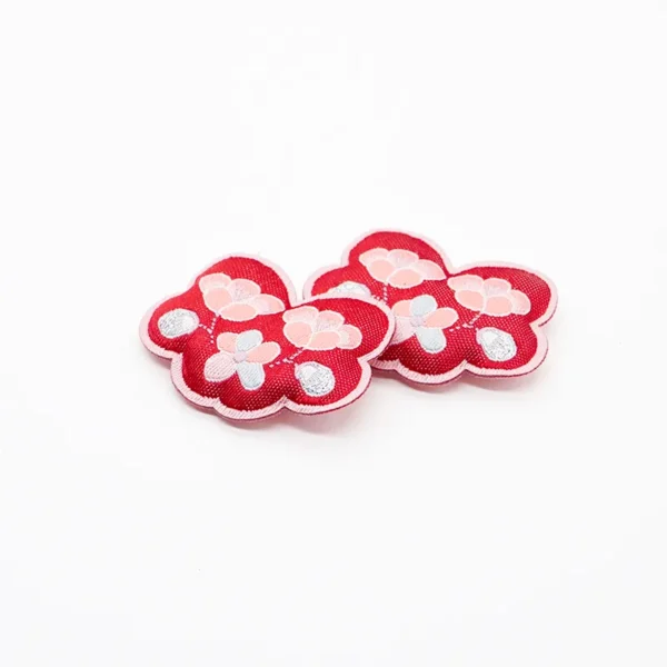 Custom Woven Clothing Labels – Cloud Flower Design - Image 3