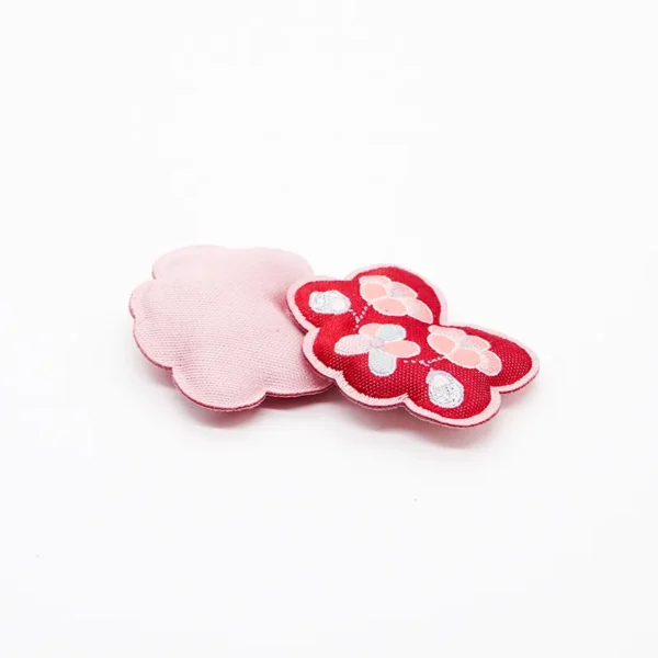 Custom Woven Clothing Labels – Cloud Flower Design - Image 2