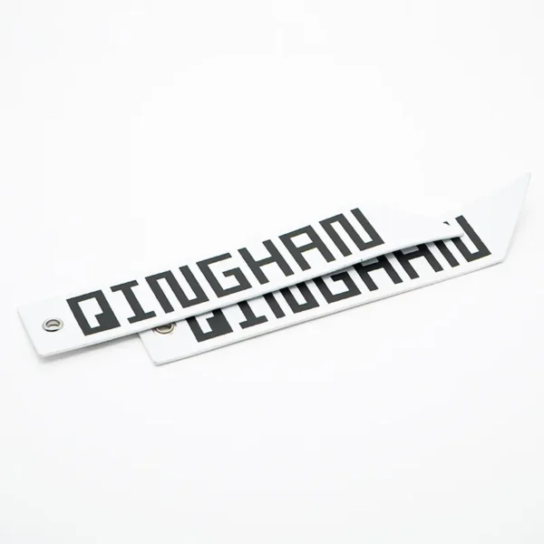 Custom Woven Labels for Clothing – Minimalist White Tag - Image 2