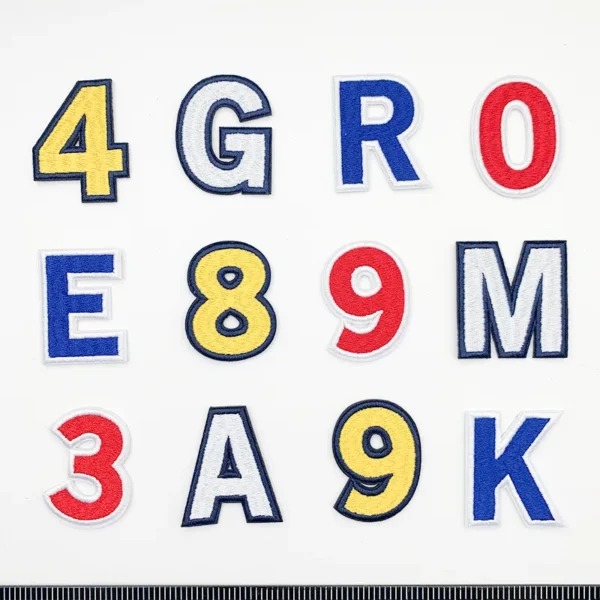 Design Your Own Embroidered Patch in Number Shapes - Image 3