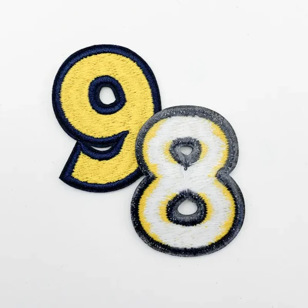 Design Your Own Embroidered Patch in Number Shapes - Image 2
