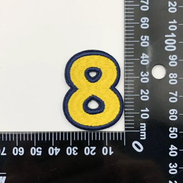 Design Your Own Embroidered Patch in Number Shapes - Image 5