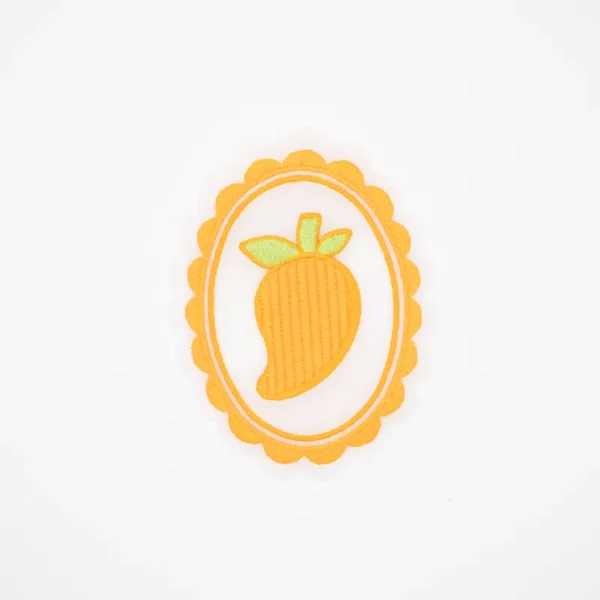Iron On Embroidered Patches Custom with Carrot Design