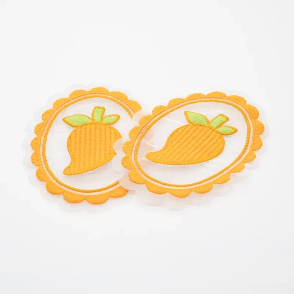 Iron On Embroidered Patches Custom with Carrot Design - Image 2