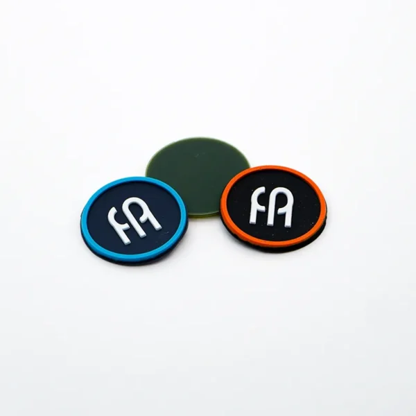 Labels That Stick To Silicone – Round Rubber Badge - 이미지 2