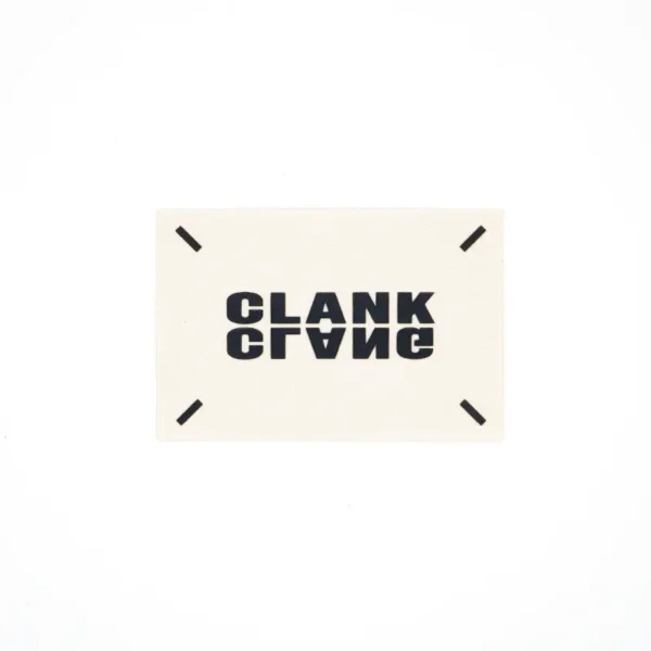 Custom Patch Creator – Beige Label with Black Print