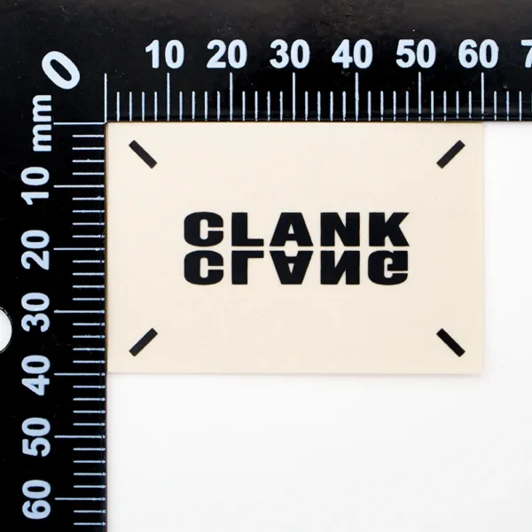 Custom Patch Creator – Beige Label with Black Print - 이미지 4