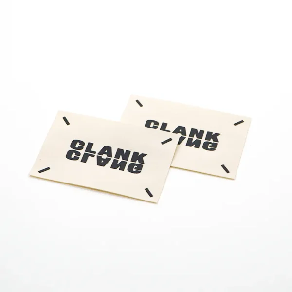 Custom Patch Creator – Beige Label with Black Print - 이미지 3