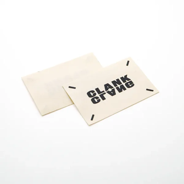 Custom Patch Creator – Beige Label with Black Print - 이미지 2