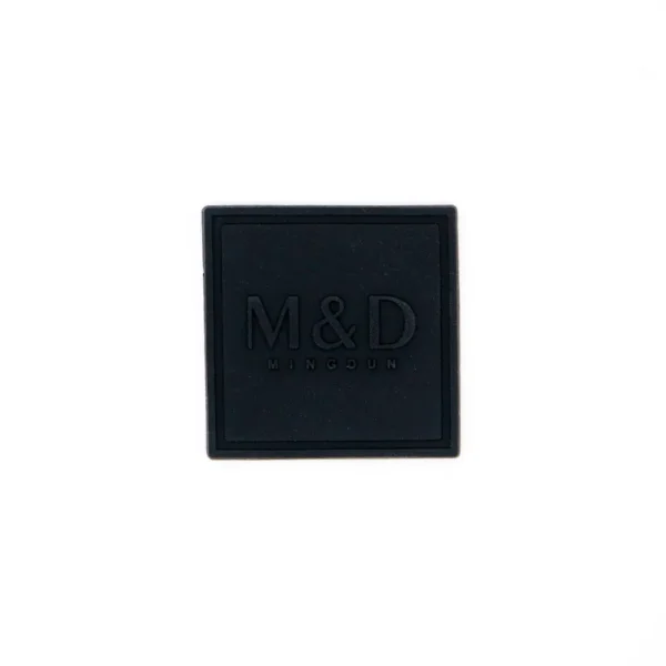 Minimalist Black Patch Designs – Square Rubber Label