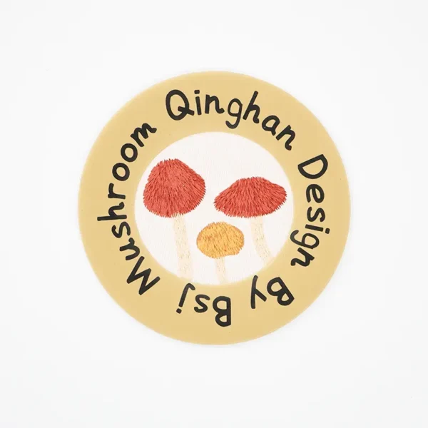 Personalized Embroidered Patches – Cute Round Design