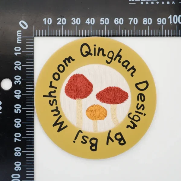 Personalized Embroidered Patches – Cute Round Design - Image 4