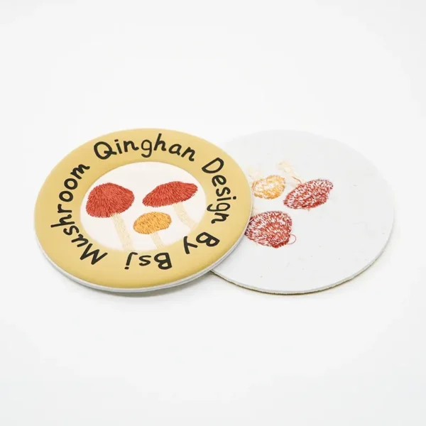 Personalized Embroidered Patches – Cute Round Design - Image 2
