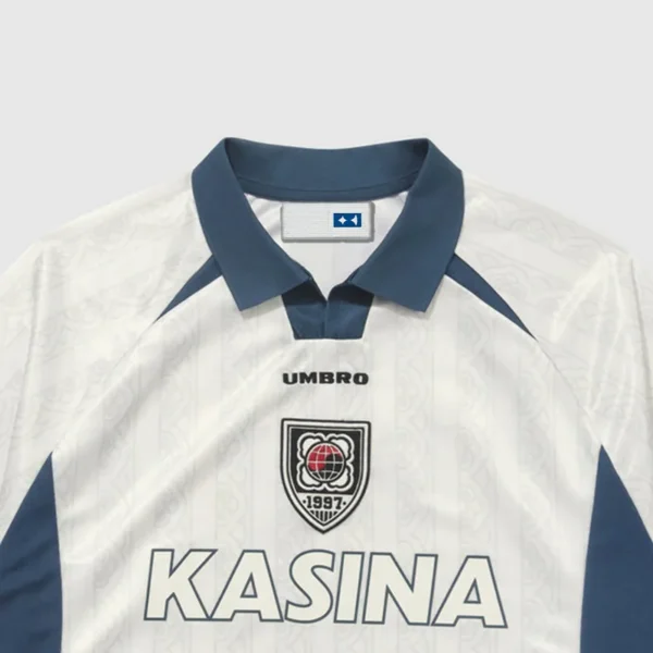 Personalized Woven Clothing Labels with Blue Logo on White Base - 이미지 5