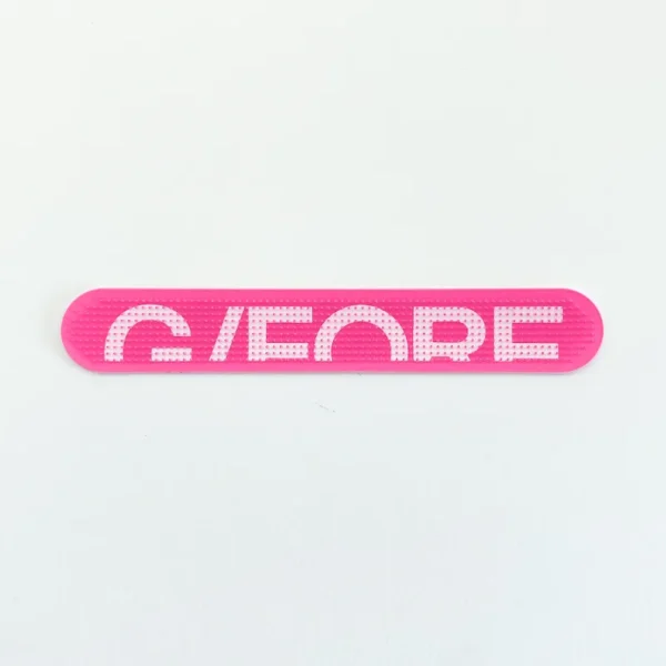 Pink Silicone Dot-Printed Patch Inspired by Lewis Structure