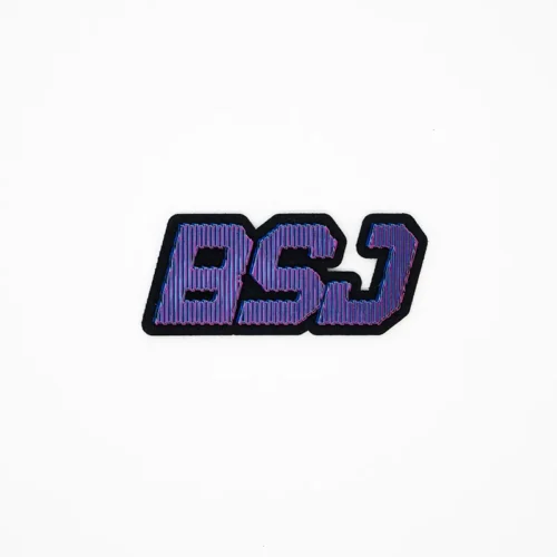 Patchs en silicone motif lettre « BSJ » – Rose dégradé