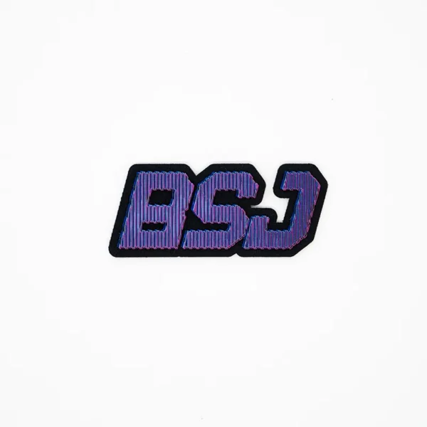 Silicon Patches “BSJ” Letter Design – Gradient Pink