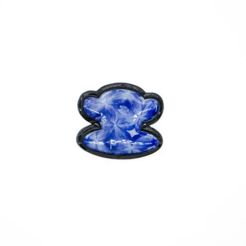 Patch de macaco em TPU macio – Design de desenho animado azul brilhante
