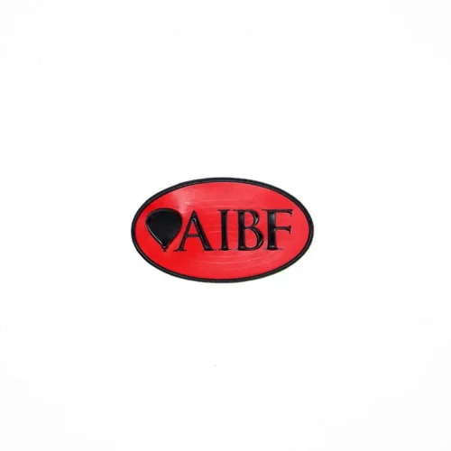 Remendo de filamento TPU macio para chapéus – oval vermelho com logotipo